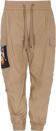 Dolce & Gabbana Pin-up print cargo trousers