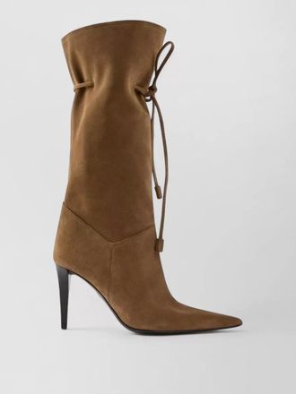 Giuseppe Zanotti suede tapered-toe stiletto-heel ankle boots