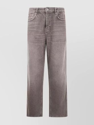 Represent denim baggy straight-leg trousers