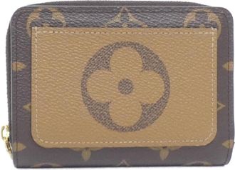 Louis Vuitton Marron Coated Canvas Wallet (Bi-Fold) (Pre-Owned)