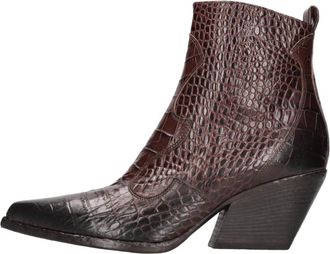 Elena Iachi Leren Cowboylaarzen - Dames - Cowboylaarzen - Bruin - 37 EU - Leer - Schoenen