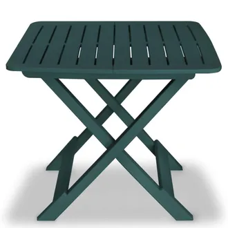 Berkfield Home 3 Piece Folding Bistro Set Plastic Green