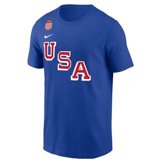 Nike Zack Werenski Nike Mens USA Olympic Team 2026 Gold Medal Short-Sleeve T-Shirt in Blue | M11332P058USAH-RYL