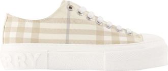 Burberry Jack Large Check Sneakers - Dames - Sneakers - Beige - 37 EU - Nylon - Schoenen
