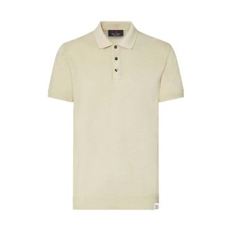 Peuterey Polo Shirts, male, Beige, Size: M Cotton Polo Shirt