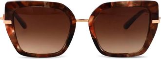 Dolce & Gabbana Eyewear tortoiseshell-effect sunglasses - Brown