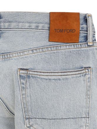 Tom Ford Straight-Fit Light Blue Denim Jeans - Blue