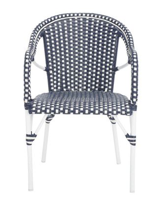 Safavieh Set Of 2 Navy & White Arm Chairs