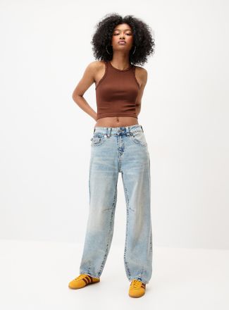 True Religion Womens Flap pockets baggy jean