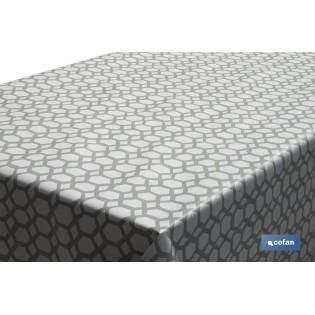 cofan Rollo Mantel Antimanchas 1,40 X 25m 50% Alg/50% Pvc. Hexagonos