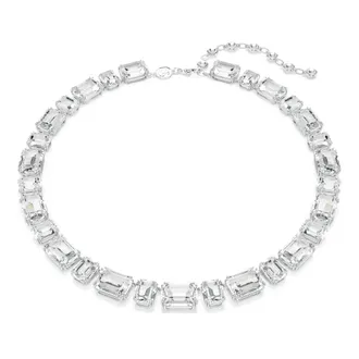 Swarovski Necklaces, unisex, Gray, ONE SIZE, Unisex Millenia Tennis Necklace White 5705757