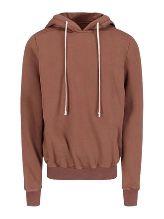 Rick Owens Hooded Sweatshirt With Fringe
