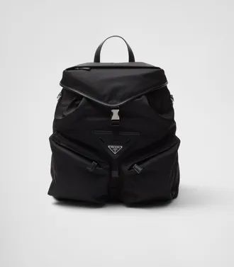 Prada Re-Nylon and leather backpack
