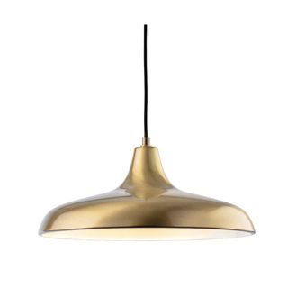 Netlighting Curtis Classic Dome Pendant Light Antique Brass in Gold