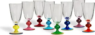La DoubleJ Perfetto Wine Glasses Set Of 8 in Mix Multicolor at Nordstrom