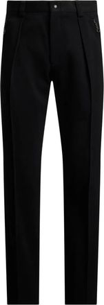 Ralph Lauren Purple Label pleated flat-front trousers - Black