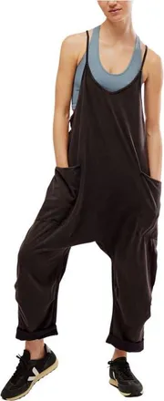 Free People FP Movement Hot Shot Jumpsuit in Washed Black at Nordstrom, Size X-Small