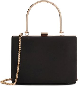 Kazar Tassen, Dames, Zwart, ONE Size, Satijn, Satijnen Avondtas met Handvat en Ketting