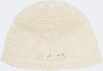 Magda Butrym Berretto in cotone crochet