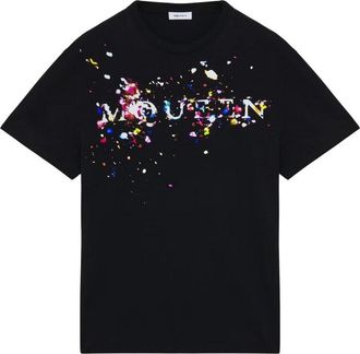 Alexander McQueen Black Cotton T-Shirt