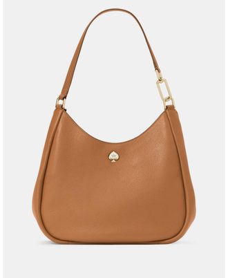 Kate Spade New York Womens Kayla Large Triple Compartment Shoulder Bag - Dark Brown Leather - One Size
