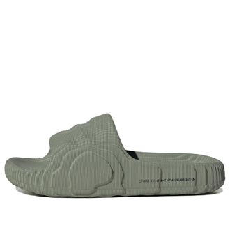 adidas (WMNS) adidas Adilette 22 Slides Silver Green Core Black IG8264