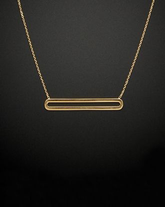 Italian Gold, Inc 14K Italian Gold Long Oval Pendant Necklace