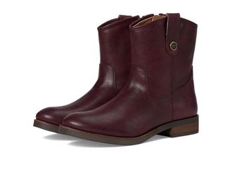Frye and Co. Kellie Button Short Womens Boots Mulberry : 7.5 M, Leather