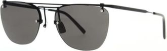 Saint Laurent Unisex Black Square Sunglasses SL600 001