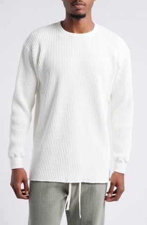 Standard Issue NYC Thermal Knit Long Sleeve T-Shirt in Natural at Nordstrom Rack, Size Medium