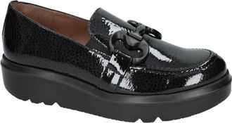 Wonders A-2821 Caribu Loafer - Dames - Loafers - Zwart - 40 EU - Leer - Schoenen