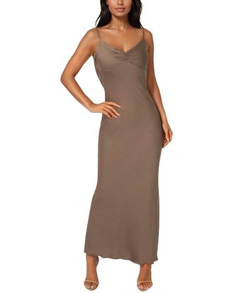 Bebe Drape Back Maxi Dress