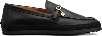 Tod's tassel-buckle loafers - Black