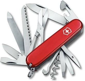 Victorinox by Swiss Army Ranger, Coltellino Svizzero, Originale, Multiuso, Campeggio, 21 Funzioni, Lama, grande, Cavatappi - Victorinox