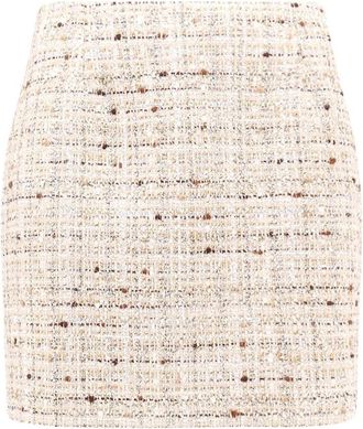 Tagliatore Korte Rok - Dames - Korte rokken - Beige - XS - Katoen - Rokken