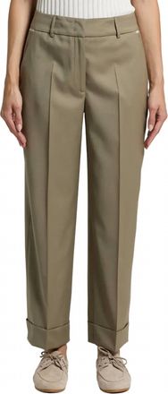 PESERICO Cuff Pants In Beige