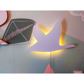 OEM L&aacute;mpara De Noche Led Con Forma De P&aacute;jaro Alimentada Por Bater&iacute;a