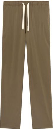 Palm Angels straight-leg drawstring trousers - men - Elastane/Polyester/Virgin Wool/Cotton - 50 - Green
