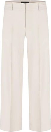 Cambio Cara Wide Broeken - Dames - Wijde Broeken - Beige - L - Broeken
