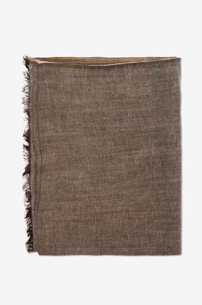 Hemisphere Rechteckiger Schal aus Wolle und Leinen Farell Ombre