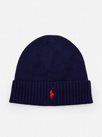 Polo Ralph Lauren Cappello Polo Ralph Lauren in lana con logo ricamato