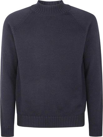 Slowear Trui met boothals en raglanmouwen - Heren - Coltruien - Zwart - L - Truien & Vesten