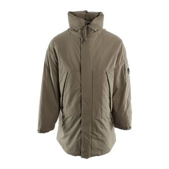 C.P. Company Pro-Tek Hooded Padded Jacket - male - C.P. Company - Parkas - Beige - L - Coats