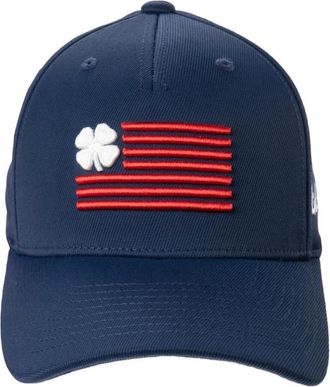 Black Clover Unisex Clover Nation Adjustable Snapback Golf Hat, Red/White/Navy, One size