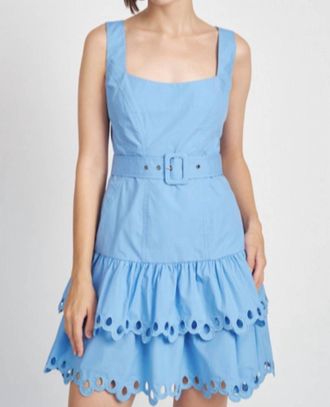 En Saison Crista Mini Dress In Blue