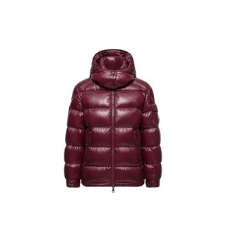 Moncler Maire Hooded Short Down Jacket Red Size 00