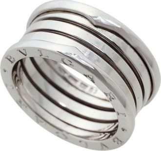 Bulgari White Gold White Gold (18K) Band Ring (Pre-Owned)