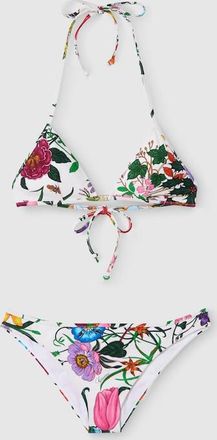 Gucci Printed Sparkling Jersey Bikini, White, Ready-to-wear