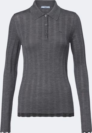 Prada Wool and cotton polo sweater