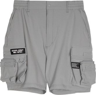 Izzue logo-appliqué ripstop cargo shorts - men - Spandex/Elastane/Polyester - 32 - Grey